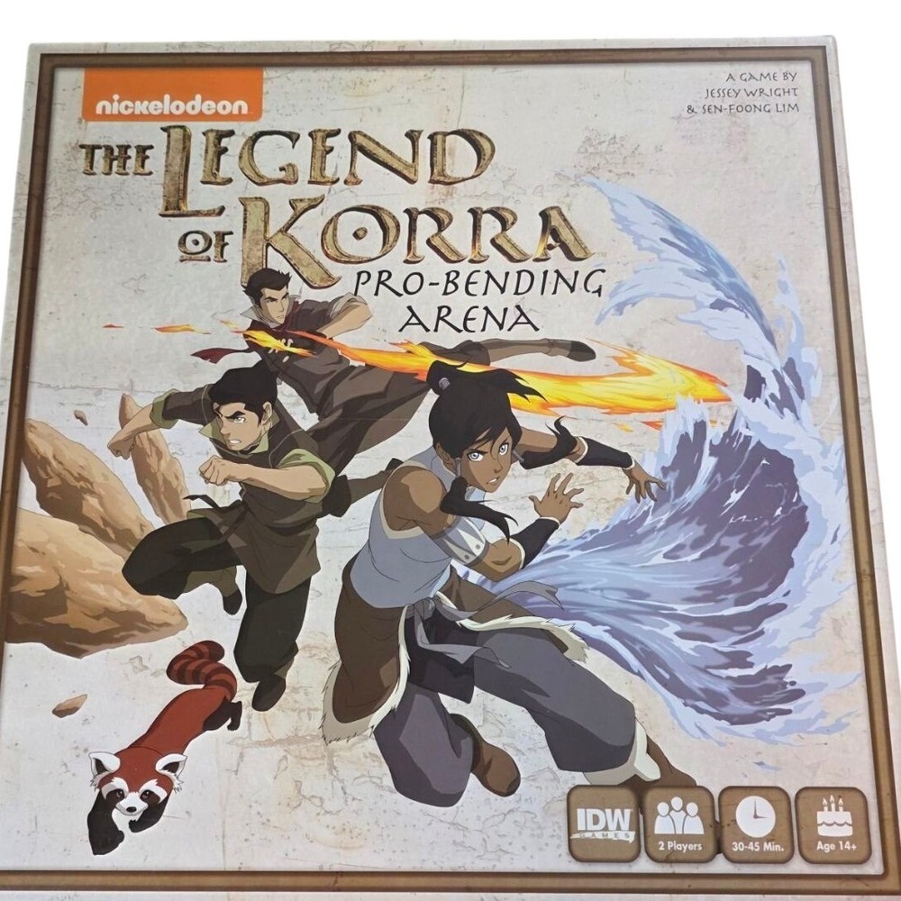 The Legend of Korra Pro-Bending Arena Board Game IDW Games Nickelodeon Complete